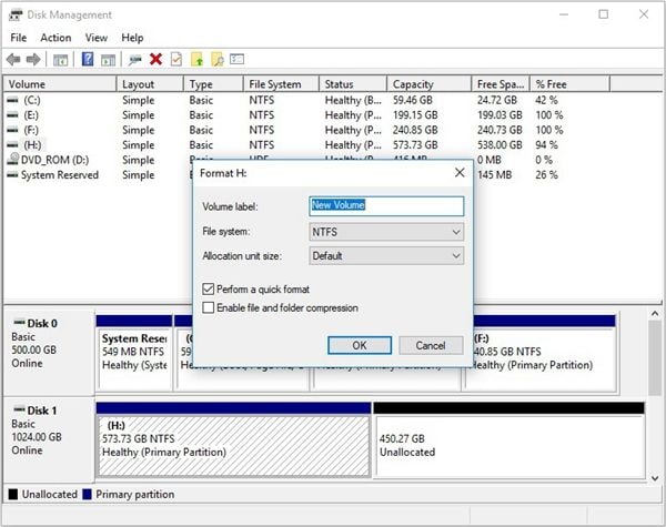 format-the volume-with-disk-management-2